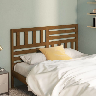 Tăblie de pat, maro miere, 166x4x100 cm, lemn masiv de pin foto