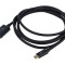 Cablu Goobay DisplayPort la USB C 1m negru PVC, dublu ecranat, 4K HDR UHD