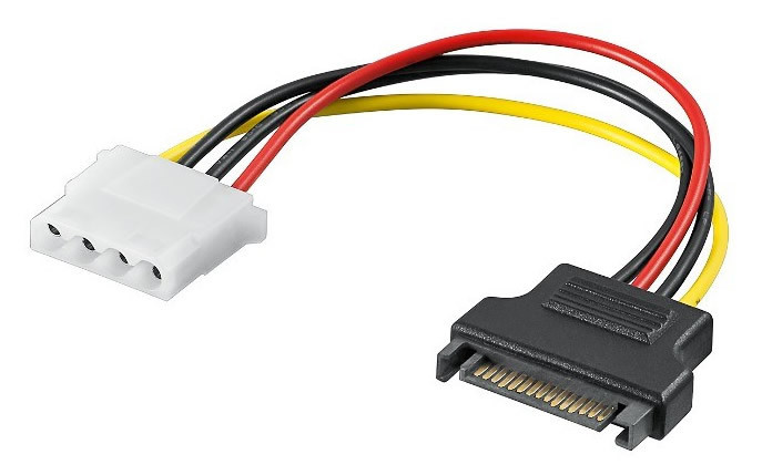 Adaptor alimentare s-ata - molex (ide), cablu 17cm, Active, sursa sata mama la molex tata