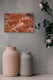 Tablou Canvas, "Un labirint natural de st&acirc;nci roșii", Pietre, Coloane, Roșu, Eroziune, Peisaj, Forme, Natură, St&acirc;nci, Texturi, Straturi, 39 x 26 cm, C