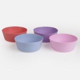 Set 4 Boluri din Plastic, 350 ml, Culori Diverse, CMCLASS