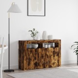 VidaXL Dulap Stejar Afumat Lemn Ingineresc 116 x 30 x 75 cm