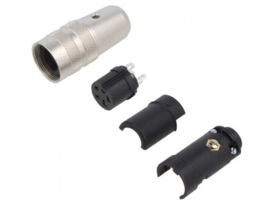 Conector M16 Mufă Mamă 4 PIN Lipire Cablu 6A 150V foto