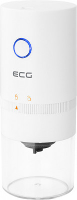 Rasnita de cafea electrica portabila ECG KM 150 Minimo, incarcare USB, 3,7 volti, 13 W, 30 g, culoare alba foto