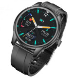 Cumpara ieftin Smartwatch iSEN Watch W9 Negru cu bratara neagra din TPU, 1.3 Display costomizabil, IP68, 200mAh, HR, Tensiune, Notificari, Muzica