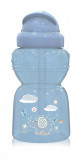 Cana sport Animals cu pai moale si flexibil, 6 luni+ 325 ml Moonlight Blue, Lorelli