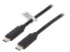 Cablu USB-C 3.2 0.5m Negru 10Gbps