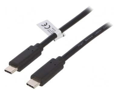 Cablu USB-C 3.2 0.5m Negru 10Gbps foto