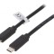 Cablu USB-C 3.2 0.5m Negru 10Gbps