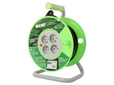 Prelungitor Bobinat 4 Prize PVC Negru 20m 3x1mm2