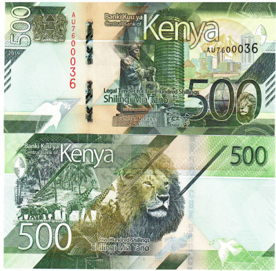 Kenya 500 Shilingi 2019 P-55 UNC foto