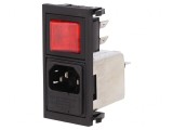 Conector Alimentare AC 6A 250V IEC 60320