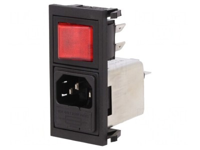 Conector Alimentare AC 6A 250V IEC 60320 foto