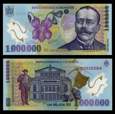 Bancnote Romania, bani vechi - 1000000 lei 2003 foto