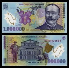 Bancnote Romania, bani vechi - 1000000 lei 2003 foto