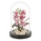 Cupolă Decorativă, Model Floare Artificială, Culoare Roz, Diametru 11.5 cm, &Icirc;nălțime 18 cm