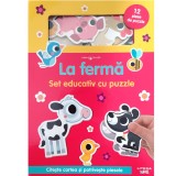 Set educativ cu puzzle, Litera, Bebe invata, La Ferma