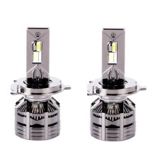 2 x Led H4 Lumini Lampa Faruri Becuri Auto Camoin Moto Hi/Low Beam 80W 12000lm 6500K 12V 24V