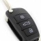 Audi - model nou - carcasa cheie tip briceag cu 3 butoane