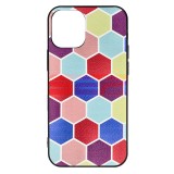 Husa iPhone 12 Mini TPU Mozaic Colorat - Protectie Premium