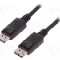 Cablu DisplayPort - DisplayPort, din ambele par&amp;#355;i, DisplayPort mufa, 2m, negru, QOLTEC - 50453