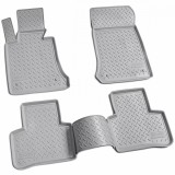 Set de 4 covorase cauciuc gri 3D stil tavita premium pentru Mercedes GLK X204 2008-2015