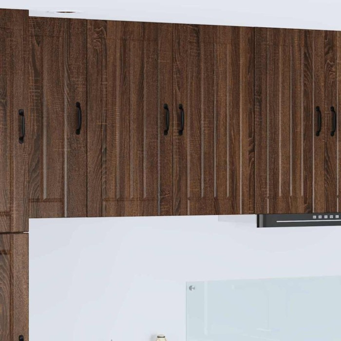 vidaXL Dulap suspendat de bucătărie Stejar &icirc;nchis 80 x 31 x 80 cm 885062