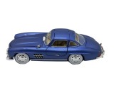 Macheta Metalica replica Mercedes-Benz 300SL Gullwing, 1:24, cu Abur si Sunete Deschide Usi, Capota, Portbagaj Culoare Albastra