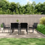vidaXL Set mobilier de grădină cu perne, 7 piese, poliratan și oțel