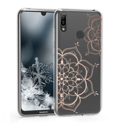 Husa pentru Huawei Y7 (2019) / Y7 Prime (2019), Silicon, Roz, 49254.01 foto