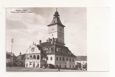 RF69 -Carte Postala- Orasul Stalin ,Vechea casa a Sfatului (Muzeu), circulata 1960 foto