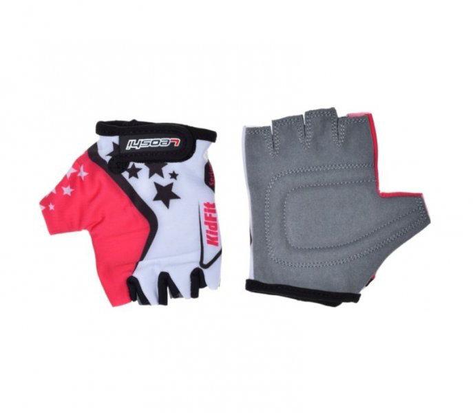 Manusi ciclisti copii, culoare alb/roz, marime 3XS Cod:LSL3323