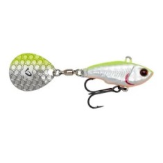 Naluca Savage Gear Fat Tail NL 6.5cm 12.5g Lemon Black Flash foto