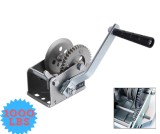 Cumpara ieftin Troliu manual 450 kg (1000 lbs) cu cablu din otel 8 m si frana automata