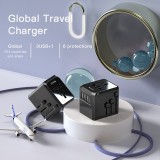 Cumpara ieftin Incarcator Adaptor Calatorie UK USA Yesido 18W, 3.6A, 1 x USB-C &ndash; 3 x USB-A