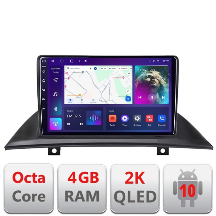Navigatie BMW X3 E83 C-083 Android Octa Core Ecran 2K QLED GPS 4G 4+32GB 360 KIT-083+EDT-E409-2K CarStore Technology