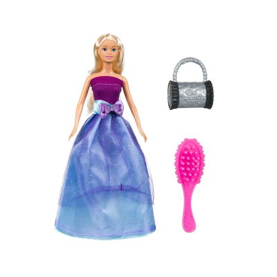 Papusa blonda cu accesorii, Mov, 30 cm, ATU-087091 foto