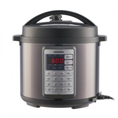 Multicooker Alacarte Heinner, 1000 W, 3.8 l, gatire sub presiune,14 programe, display LED, 0.8 bar, temporizator, accesorii incluse, Negru foto