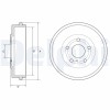 DELPHI BF639 Tambur frana