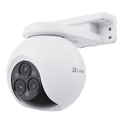 Camera IP Pan&amp;Tilt, Wi-Fi, 3 lentile, 4MP, Audio bidirectional, IR 30m, Color 24/7, Alarma - EZVIZ CS-H80f(3x4MP)