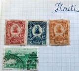 Lot Timbre Clasice Haiti 1904 Centenarul Independenței, Președintele Nord Alexis, Bruxelles 1958 - Ștampilate -GB