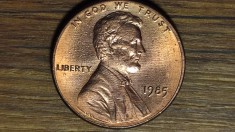 SUA / USA - moneda de colectie - 1 cent 1985 - Abraham Lincoln - calitate impecabila !