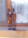 Lot 2 statui Africane pereche Massai