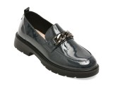 Cumpara ieftin Mocasini PASS COLLECTION bleumarin, X400008, din piele naturala lacuita