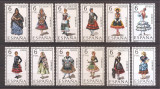 Spania 1970 - Costume traditionale, set complet, MNH, Nestampilat