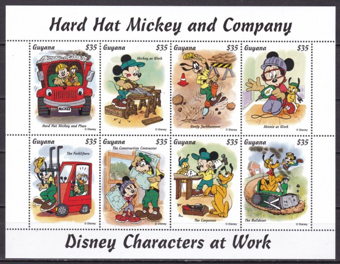 Guyana 1995 Disney MI 5081-5088 kleib. MNH