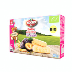 Biscuiti cu prune Bio 6 luni+, 2 x 125g, Adoro Bimbi