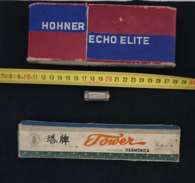 Lot trei muzicute functionale Honner Nipper Tower Harmonica foto