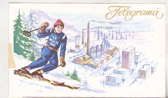 bnk cp Telegrama - uzata - 25/1966