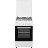 Aragaz pe Gaz Vision Chef VAG50EMA, 4 arzatoare, Siguranta plita si cuptor, Duze GPL incluse, Alb